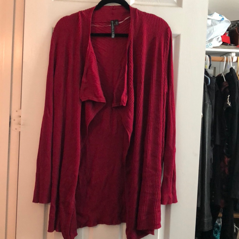 Pretty plus size drape cardigan